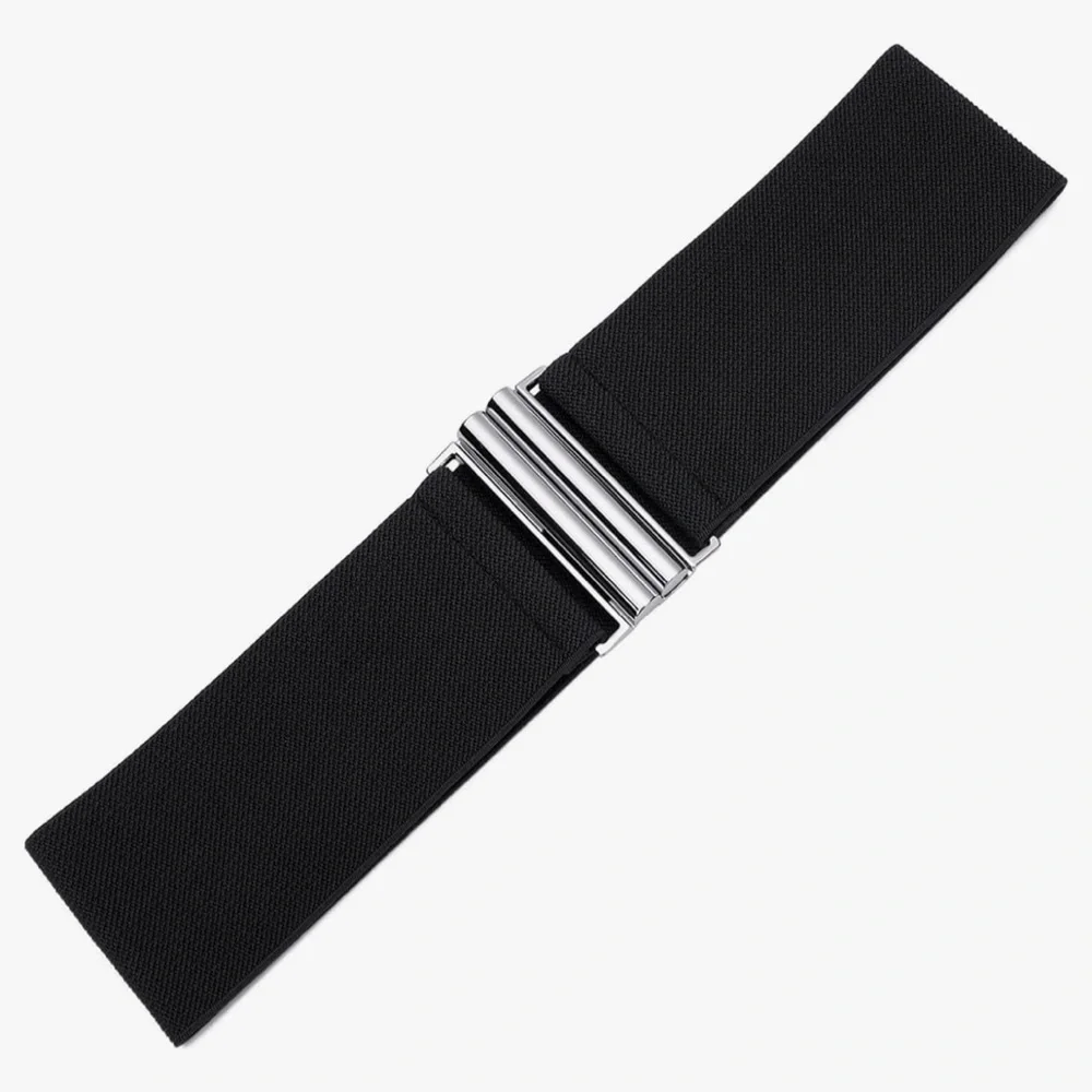 Black Elastic Stretch Belt!